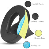 Hd620S Cooling Gel Earpads Compatible With Sennheiser Hd620S Hd620 Headset Replacement Earpads With Ice Silk Fabric Added Thickness (Black Cg)