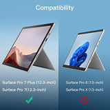 JETech Screen Protector for Surface Pro 7 Plus/Surface Pro 7 12.3-Inch, 9H Tempered Glass Film, Support Surface Pen, HD Clear, 2-Pack