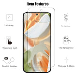 (3+3) For Google Pixel 9 Pro (6.3") (3 Pack) Tempered Glass Screen Protector And (3 Pack) Camera Lens Protector, 9H Hardness, 2.5D, Anti Scratch, Hd Clear