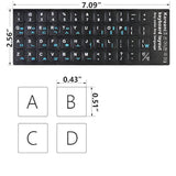 2 Pcs Korean Keyboard Stickers For Pc Computer Laptop Desktop Keyboard, Comput