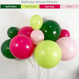 165Pcs Pink And Green Balloon Arch Garland Kit For Tropical Luau Hawaiian Theme, Flamingo Party Decor, Spring Garland, Watermelon Arch, Summer Birthday Baby Shower Decorations
