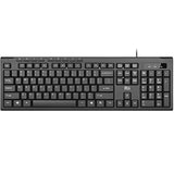 Rk907 Ultra-Slim Compact Usb Wired Keyboard For Mac And Pc,Windows 10/8 / 7 / Vista/Xp (Black) (1Pcs)