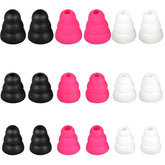 Replacement Triple Flange Earbuds Tips Silicone Buds Conical Ear Tips Earbuds Compatible With Most In Ear Headphones (E.G:Compatible With Sony Senso Powerbeats Jaybird Etc.)