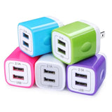 Usb Wall Charger Adapter, 5Pack 2.1Amp Fast Dual Port Wall Usb Plug Charging Block Charger Brick Cube Box For Iphone 16E 16 Pro Max 15 14 13 12 11 Xs Xr X 8 7, Samsung, Android