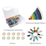 125pcs 1.5lb Iridescent Crystal Mosaic Tiles for DIY Crafts & Art Projects