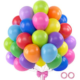 120Pcs Rainbow Balloons 12 Inch Colorful Latex Balloon Garland Arch Kit For Birthday Baby Shower Anniversary Graduation Wedding Party Decorations