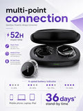 On Ear Bluetooth Headphones 5.4, Open Ear Headphones Wireless with 4 Microphones, Water-Drop Shaped Clip On Noise Cancelling Sport Headset Bluetooth,