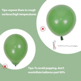 110Pcs Sage Green Balloons - 18, 12, 10, 5 Inch Sage Green Balloon Arch Kit For Wedding, Engagement, Bridal Shower, Baby Shower, Birthday Party Decorations