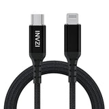 Usb C To Lightning Cable With Mfi Certified, Iphone Fast Charger 6.6Ft Nylon Braided Cable For Iphone 16 Pro Max/Pro/Mini, Iphone 15 Pro Max, Ipad 9, 8, Airpods Pro And More