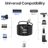 Usb 3.0 A To C Cable 50Ft, 5Gbps Super Speed Usb 3.0 Cable Compatible With Vr,Xbox,Laptop,Camera,Docking Station,Ssd And More