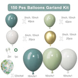 147Pcs Pink Balloon Garland Kit Hot Pink Rose Gold Balloons Arch For M