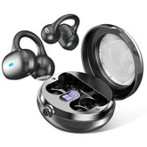 Open Ear Headphones, Bluetooth 5.4 Clip On Headphones, 40H Playtime Wireless Stereo Earbuds With Led Digital Display, Lightweight Stylish Open Earphones For Daily Use, Commuting And Travel Relax