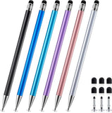 2-in-1 Stylus Pen for Touchscreen, 6pcs High Sensitivity and Precision Stylus Pens for iPad iPhone Android Suitable for All Touch Screens