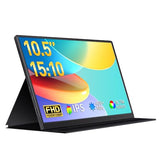 Small Portable Monitor 10.5" 400 Nits 15:10 Fhd 1280P Ips Screen, Ultra-Slim Mini Monitor W/Smart Cover & Speaker, Usb C Hdmi Hdr Portable Gaming Monitor, Travel Monitors For Laptop Pcs