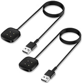 Replacement Charger Cable For Fitbit Versa 4/Sense 2/Versa 3/Sense Smartwatch (2 Pack/3.3Ft)