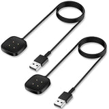 Replacement Charger Cable For Fitbit Versa 4/Sense 2/Versa 3/Sense Smartwatch (2 Pack/3.3Ft)
