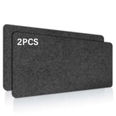 2 Pcs Large Felt Desk Mat, 40''X16'' With Non-Slip Full Desk Mouse Pad,Office Computer Desk For Keyboard Mat,Felt Desk Mat For Desk Pad Protector?100X40Cm?