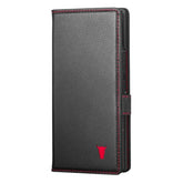 Case Compatible With Samsung Galaxy Z Fold7 2025 – Premium Leather Wallet Case With Stand Function And Card Slots (Black)
