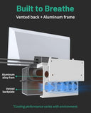 Starlink Gen3 Router Wall Mount, Aluminum Mesh Mounting Kit For V3 Rev4 & High Performance, Wall Holder Stand With Cable Manager Accessories, White