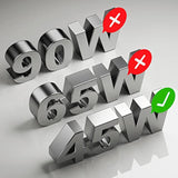 Universal Laptop Charger 45W Power Adapter For Asus Dell Hp Acer Samsung Sony