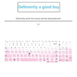 Mubuy Keyboard Cover For 15.6" Dell Latitude 5580 5590 5591 E5550 E5570|15.6" Precision M5520 |17.3" Dell Precision M7510 M7520 M7710 M7720 Laptop Skin-Gradual Pink