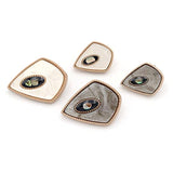 5 Pcs Metal Buttons With Single Hole Sewing Button Coat Buttons For Cl