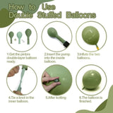 88pcs Green & White Balloon Garland Kit for Baby Shower, Birthday and Wild One Party