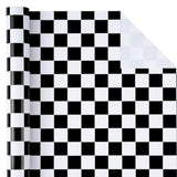 Checkered Flag Wrapping Paper 17"x33' Race Car Birthday Gift Wrap