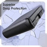 JETech Case for Samsung Galaxy Z Flip 5 2023 with Hinge Protection, Heavy Duty Rugged Protective Hard PC Phone Cover, Anti-Fingerprint Matte Finish (Black)