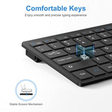 OMOTON Wireless Keyboard, 2.4G Ultra-Slim Computer Keyboard, Portable and Quie