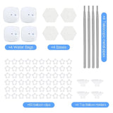 4-Pc Balloon Column Stand Set 6.6ft Adjustable Kit for Party Decor