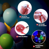 50Pcs Led Balloon Lights,Mini Balls Lights,Long Standby Time Party Lamps,Waterproof For Paper Lantern Halloween Christma