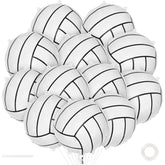 12 Pcs Volleyball Balloons,18 Inch Volleyball Foil Balloons,Volleyball Party Decorations Sports Mylar Balloon For Sports Theme Party Supplies (Volleyball)