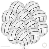 12 Pcs Volleyball Balloons,18 Inch Volleyball Foil Balloons,Volleyball Party Decorations Sports Mylar Balloon For Sports Theme Party Supplies (Volleyball)