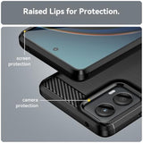 Moto G 5G 2024 Case with 2 Screen Protectors Flexible TPU Shockproof Black