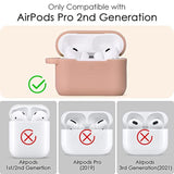 Case For Airpods Pro 2Nd Generation - Airpods Pro 2 Cases Cover Women 2024 Silicone Ipod Pro 2 Earbuds Wireless Charging Cases Girl Bling Keychain For Apple Airpod Gen Pro 2(Milk Tea)