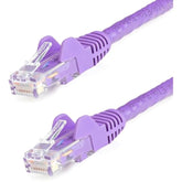 15Ft Cat6 Ethernet Cable - Purple Cat 6 Gigabit Ethernet Wire -650Mhz 100W Poe