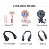 Usb C Fan Charger Cable For Jisulife Handheld Mini Fa-N, Aluan, Wihoo, Kidee, Zeefo,Frsara,Civpower Neck Fa-N, Homelifairy, Sweetfull Replacement Personal Portable Fan Type-C Charging Power Cord (5Ft)