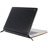 MOSISO Compatible with MacBook Pro 16 inch Case 2025-2021 M4 A3403 A3186 M3 A2991 M2 A2780 M1 A2485/2019 2020 A2141,PU Leather Laptop Sleeve Vintage Retro Zippered Portfolio Protective Cover,Black