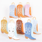 Meri Meri Western Paper Party Bags (Pack of 8), Party Favor Bags, 3D Embellishments, For Kids & Adults, 8 Colors