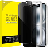 JETech Privacy Full Coverage Screen Protector for iPhone 16 6.1-Inch, Black Edge Anti-Spy Tempered Glass Film with Easy Installation Tool, Case-Friendly, 2-Pack