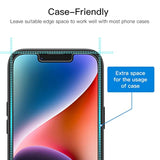 JETech Privacy Screen Protector for iPhone 16e 2025, iPhone 14 6.1-Inch, Anti Spy Tempered Glass Film, 2-Pack