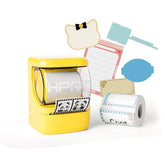 New1 Label Printer 2 Inch Portable Inkless Bluetooth Label Maker For Small Business, Home, School, Sticker Printer For Address, Logo, Barcode, Clothing, With Automatic Label Recognitionyellow