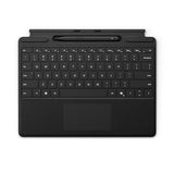 Surface Pro Keyboard With Pen Storage, Compatible With Copilot+ (11Th Edition), Surface 9 And 8, Alcantara Material, Black