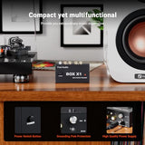 Box X1 Phono Preamp for MM Turntable Mini Stereo Audio Hi-Fi Phonograph/Record Player Preamplifier with 3.5MM Headphone and RCA Output with DC 12V