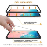 (2 Pack) Designed For Samsung Galaxy S10 Tempered Glass Screen Protector With (Easy Installation Tray), (Full Cover) (3D Curved Glass) Anti Scratch, Bubble Free (Black)