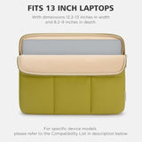 Puffy Laptop Sleeve 13 Inch Computer Case For Macbook Air 13 Pro 14 /Ipad Air Pro 13/Ideapad Flex 5 Gen 8 14"/Yoga Slim 7I Carbon/Thinkpad X1 Carbon/14 Thinkpad T14,Green