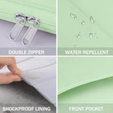 13 14 Inch Laptop Sleeve Case For Macbook Pro 14 2021; Macbook Air 13 M1 M2; Macbook Pro 13 M2 With Anti-Drop Protective Case 13''-14'' Dell Hp Asus Acer Surface Pc-Green