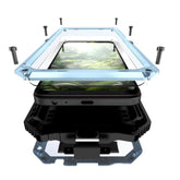 For Motorola Moto G 2025 Case 6.7'' Metal Heavy Duty Phone Case Para Built-In Screen Protection Full Body Protective Dust Proof Military - Grade Rugged (For Moto G 5G 2025 Xt2513) Light Blue