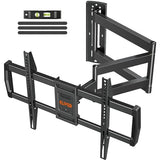 Long Arm TV Wall Mount for Most 42-75 Inch TVs, 30 Inch Long Extension Corner TV Mount, Full Motion Wall Mount tv Bracket Swivel and Tilt, Holds up